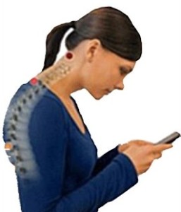 text neck lady